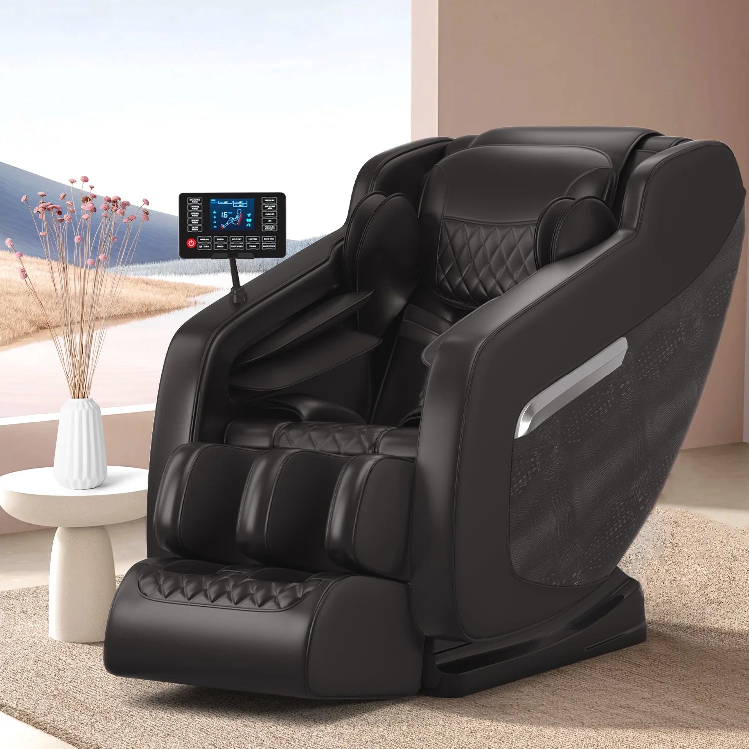 Shiatsu Massage Chair with Zero Gravity Recline, Full Body Air Compression, Heat Therapy, and Extendable Footrest - for Home/Office, Ideal Gift for Relaxation