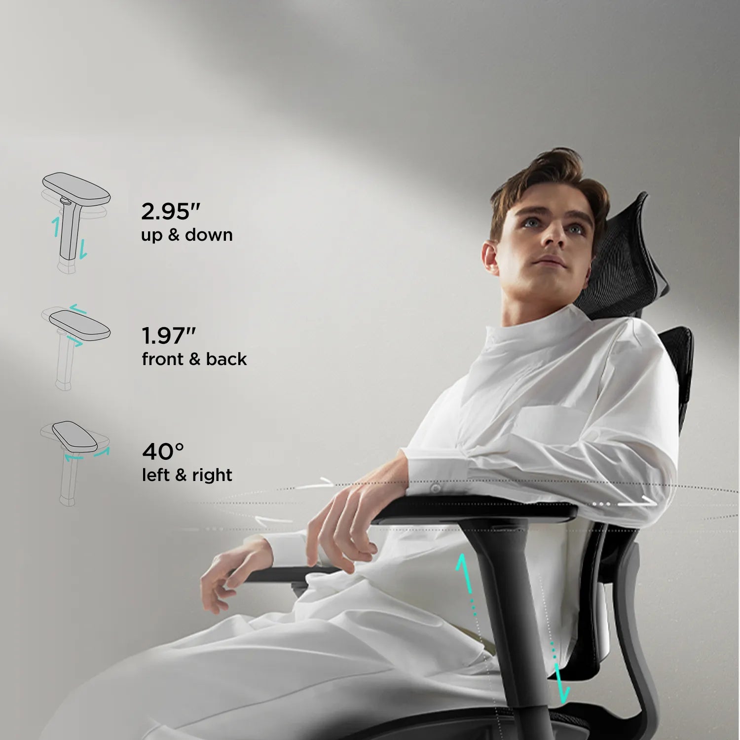 E2 Pro Ergonomic Office Chair without Footrest