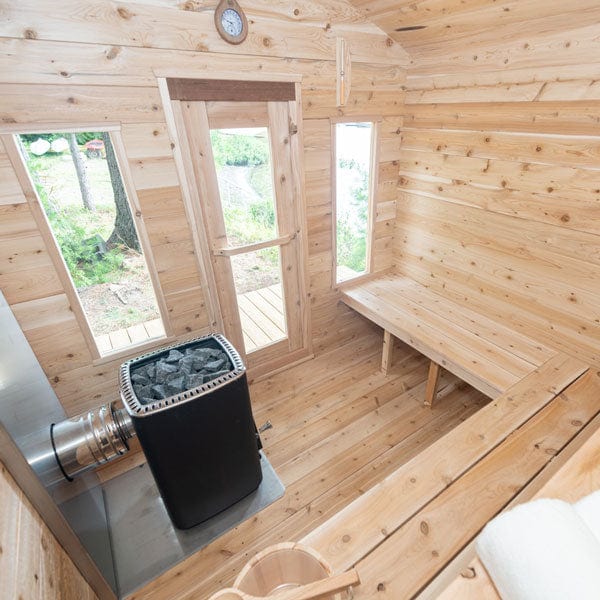 LeisureCraft CT Georgian 6 Person Outdoor Sauna
