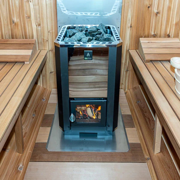 LeisureCraft CT Georgian 6 Person Outdoor Sauna with Changeroom