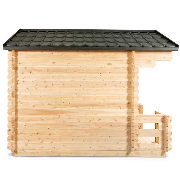 LeisureCraft CT Georgian 6 Person Outdoor Sauna with Porch