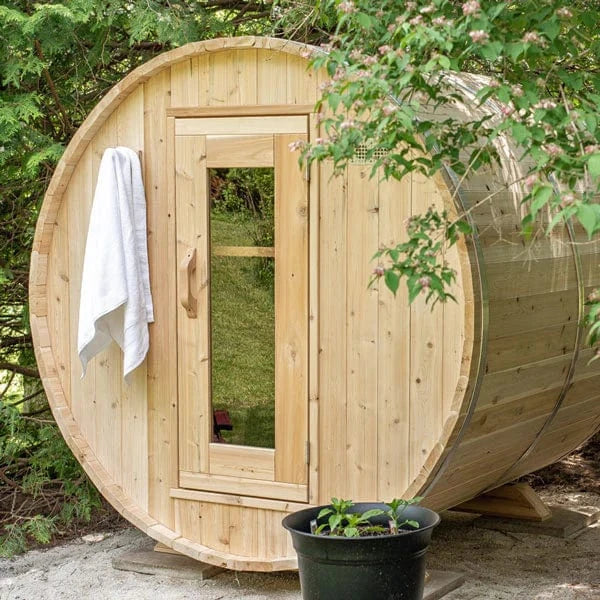 LeisureCraft CT Harmony 4 Person Barrel Sauna