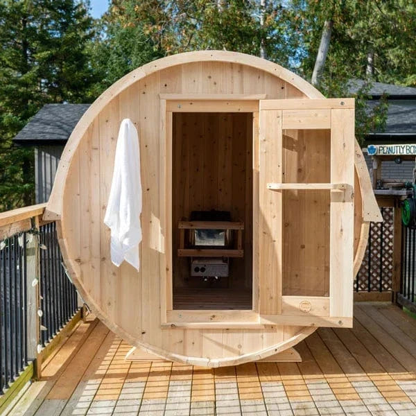 LeisureCraft CT Harmony 4 Person Barrel Sauna