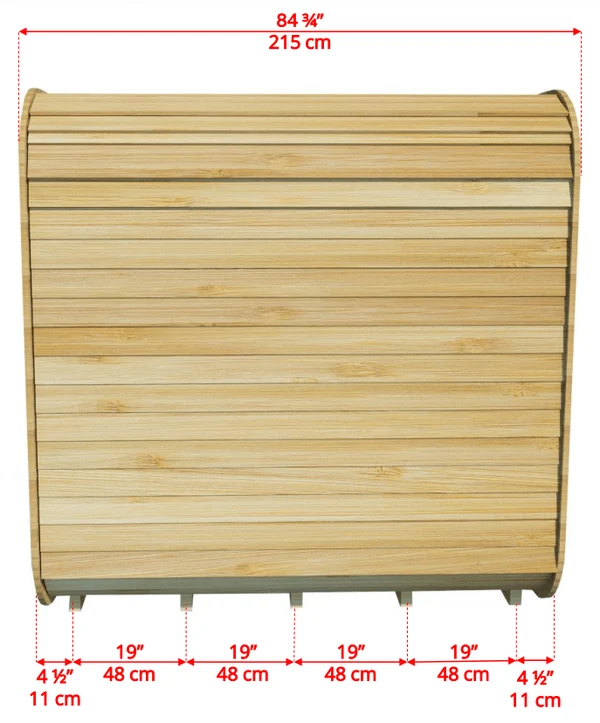 LeisureCraft CT Luna 4 Person Cube Sauna