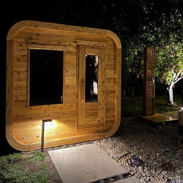 LeisureCraft CT Luna 4 Person Cube Sauna