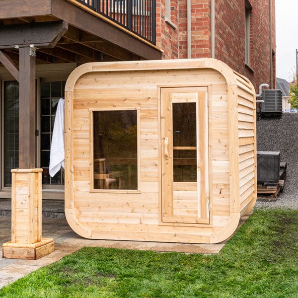 LeisureCraft CT Luna 4 Person Cube Sauna