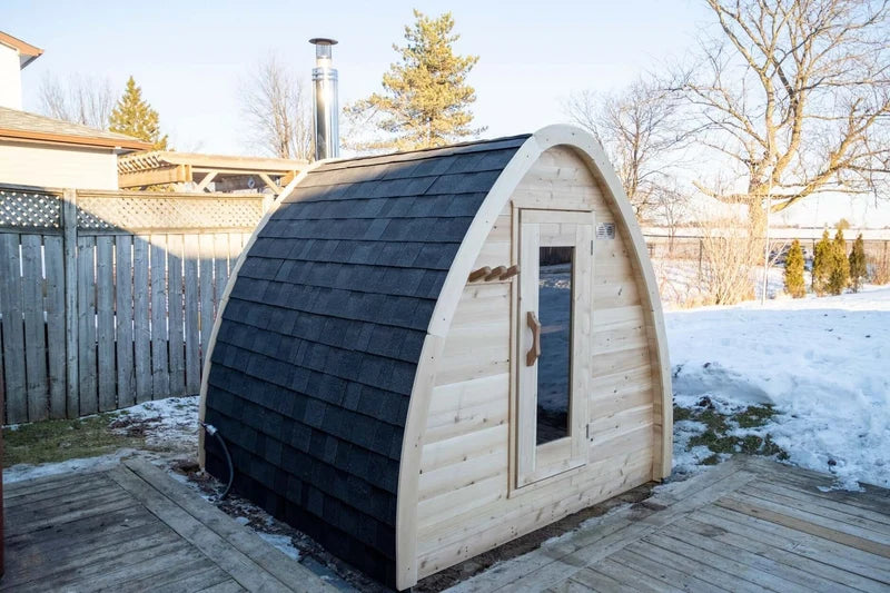 LeisureCraft CT Mini POD 4 Person Outdoor Sauna