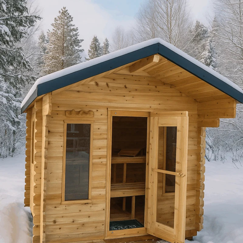 LeisureCraft CT Palmer 6 Person Cabin Outdoor Sauna