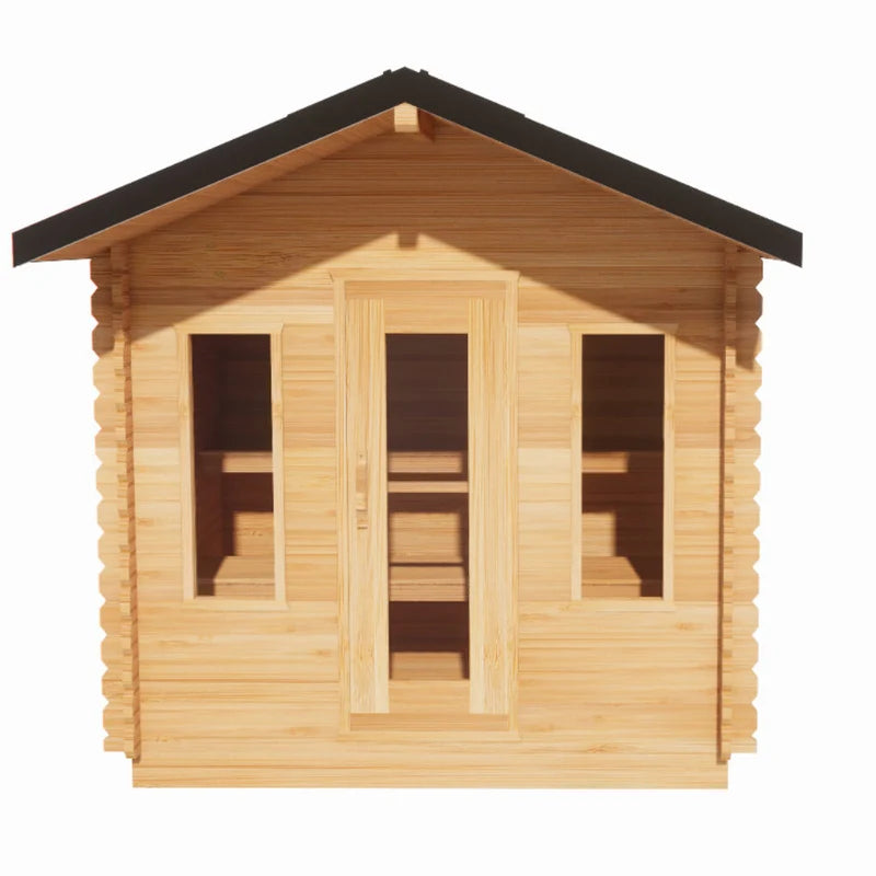 LeisureCraft CT Palmer 6 Person Cabin Outdoor Sauna