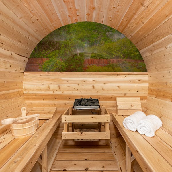 LeisureCraft CT Serenity MP 4 Person Barrel Sauna