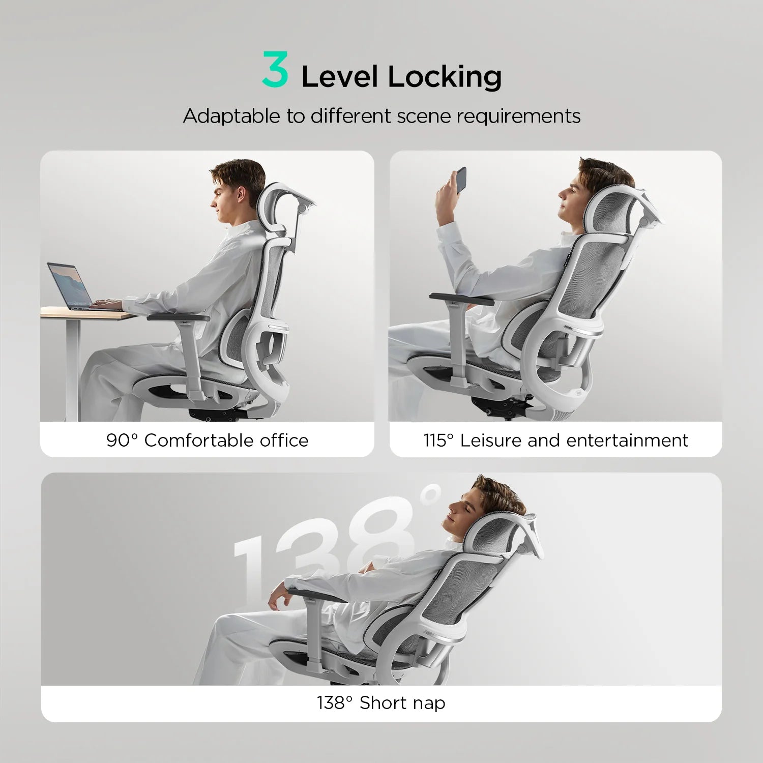 E2 Pro Ergonomic Office Chair without Footrest