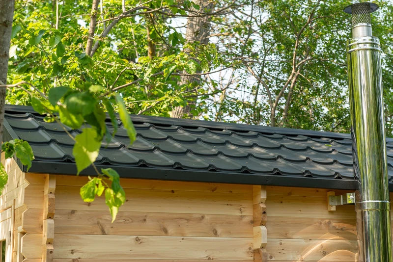 LeisureCraft CT Georgian 6 Person Outdoor Sauna with Changeroom