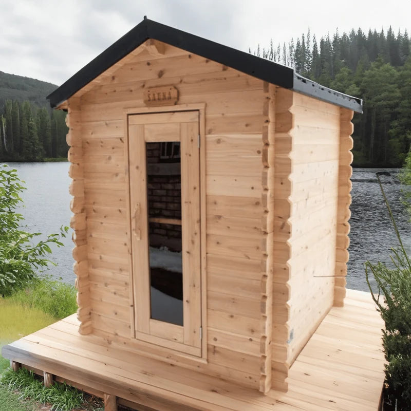 LeisureCraft CT Granby 3 Person Outdoor Sauna