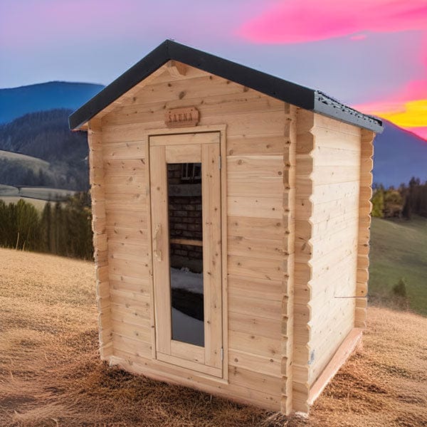 LeisureCraft CT Granby 3 Person Outdoor Sauna