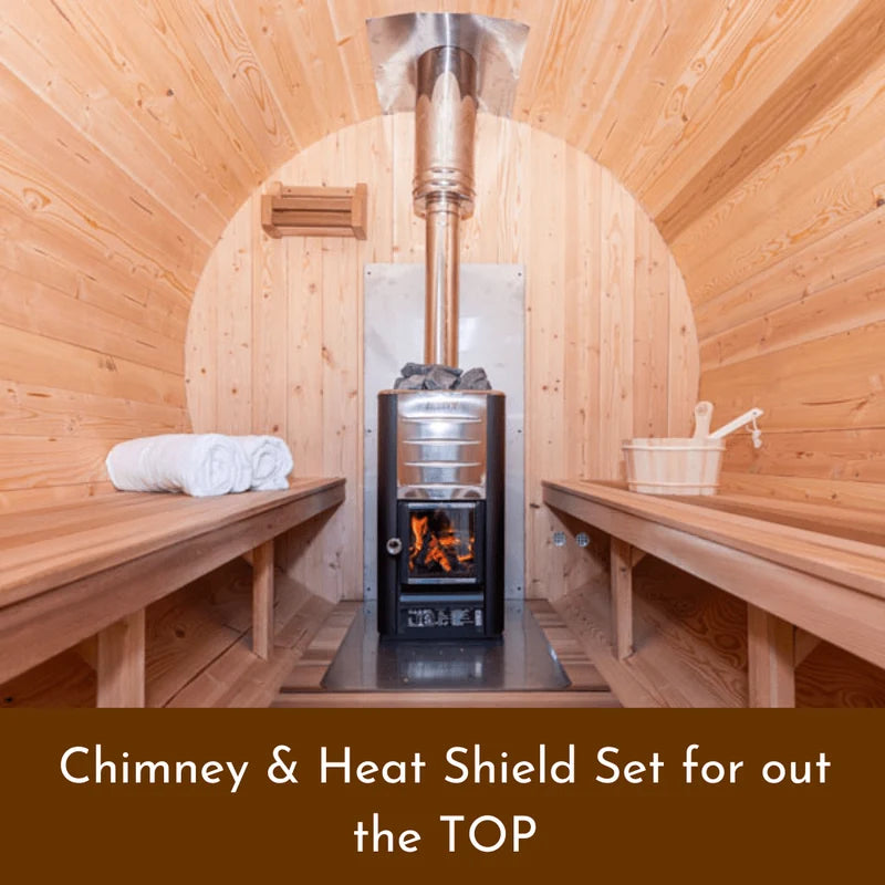 LeisureCraft CT Harmony 4 Person Barrel Sauna