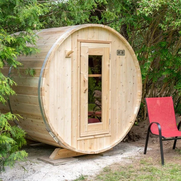 LeisureCraft CT Harmony 4 Person Barrel Sauna