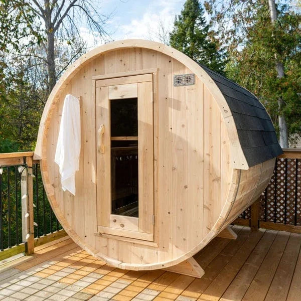 LeisureCraft CT Harmony 4 Person Barrel Sauna