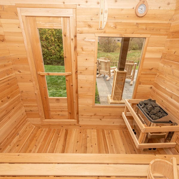 LeisureCraft CT Luna 4 Person Cube Sauna