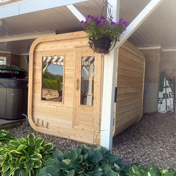 LeisureCraft CT Luna 4 Person Cube Sauna