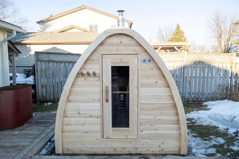 LeisureCraft CT Mini POD 4 Person Outdoor Sauna