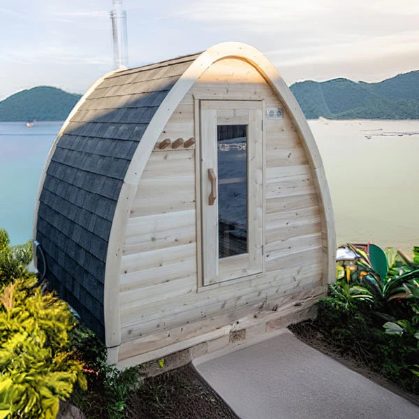 LeisureCraft CT Mini POD 4 Person Outdoor Sauna