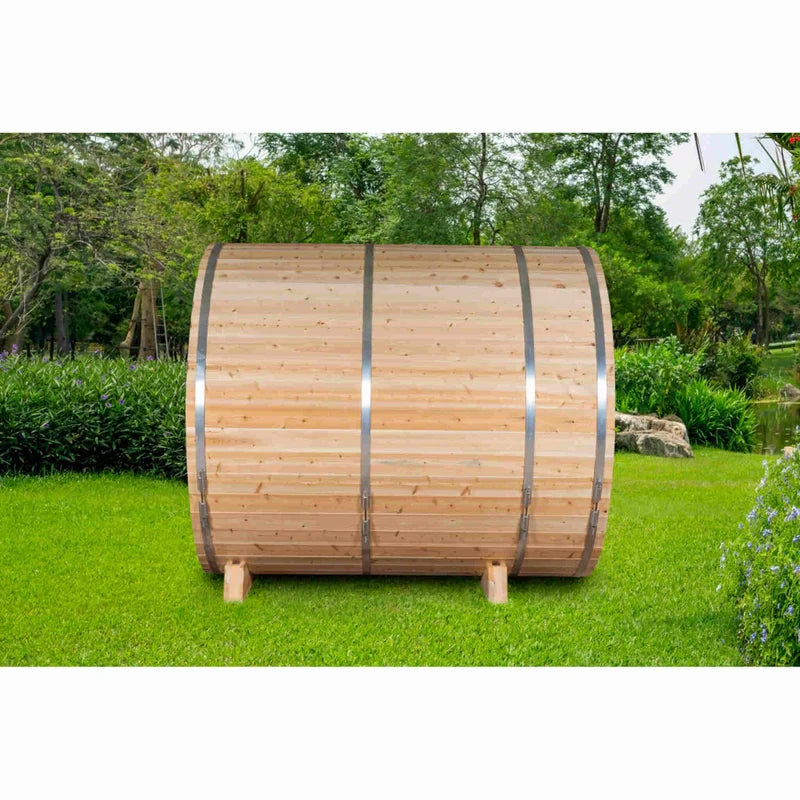 LeisureCraft CT Serenity MP 4 Person Barrel Sauna
