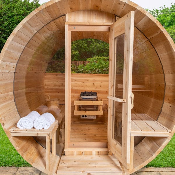 LeisureCraft CT Serenity MP 4 Person Barrel Sauna