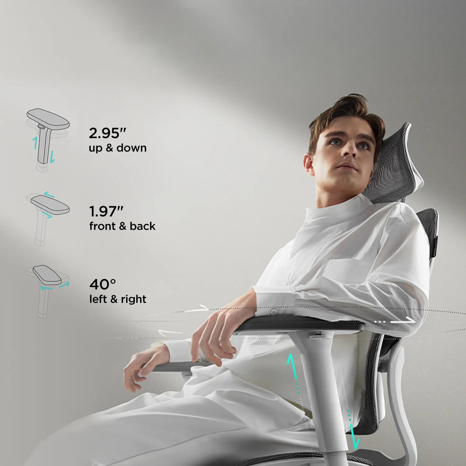 E2 Pro Ergonomic Office Chair without Footrest